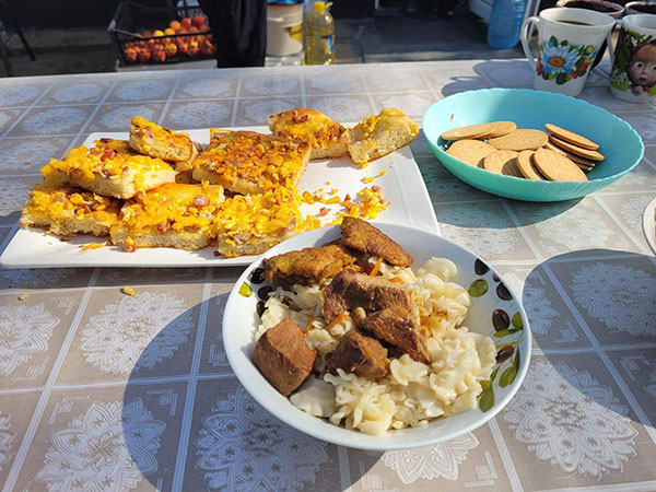 I visited a very small village, far from the big cities. Residents of this small village, farmers, workers, didn't have much but they fed us with what they had. It was one of the best meals I had there. They shared. They didn't ask for anything in return.